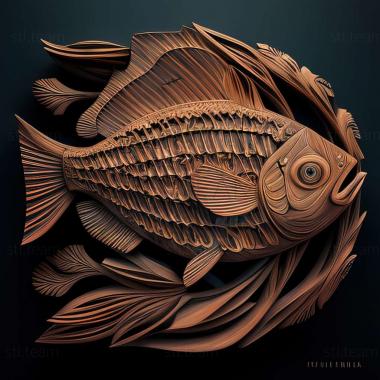 3D модель Панаки рыба (STL)